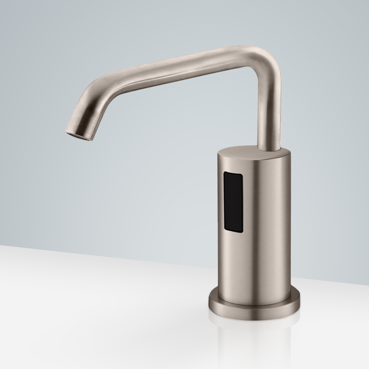 Fontana Brushed Nickel Automatic Sensor Deck Mounted Commercial Liquid Foam Soap Dispenser - Durable made Ideal for Commercial Applications